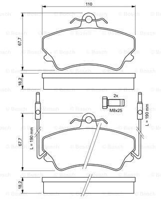 Brake Pad Set, disc brake 0986494056 - image 8