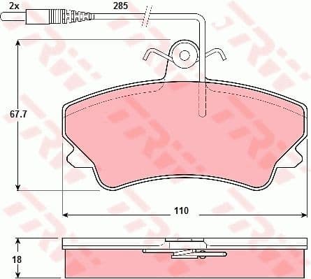 Brake Pad Set, disc brake GDB1203