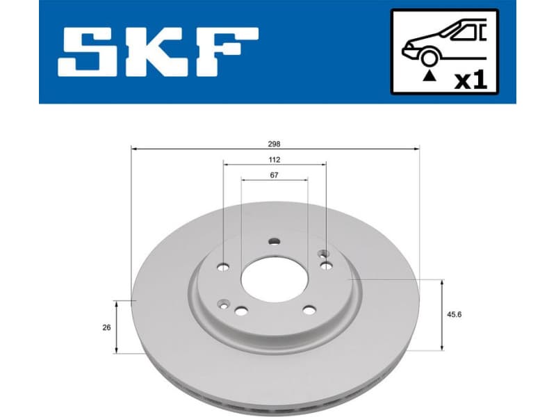 Brake Disc VKBD 81063 V1 - image 2