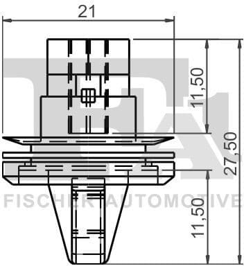 Clip, trim/protection strip 11-40151.5