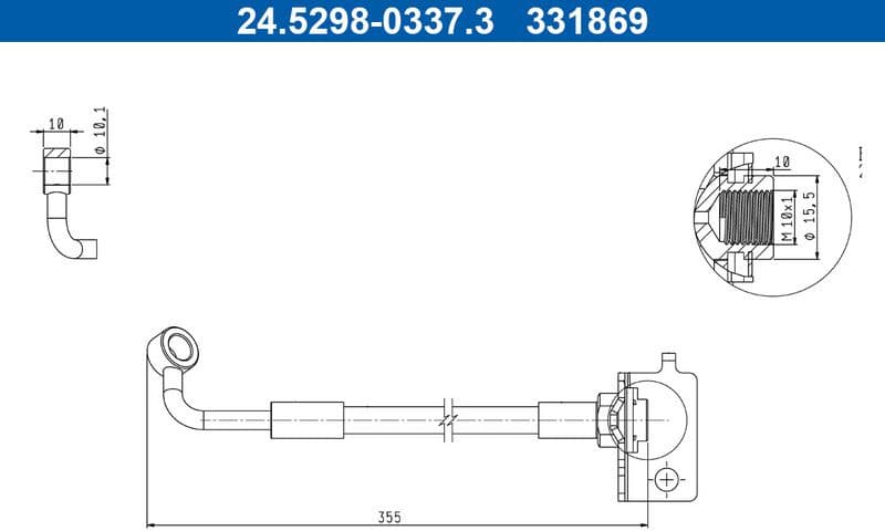 Brake Hose 24.5298-0337.3