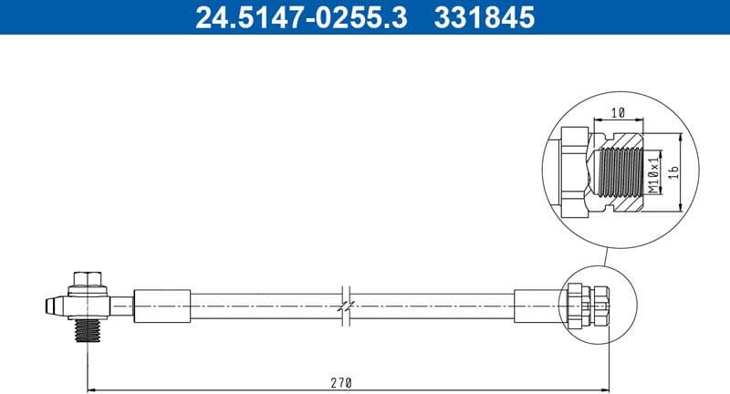 Brake Hose 24.5147-0255.3