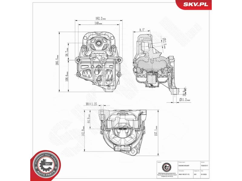 Mounting, engine 75SKV217 - image 7