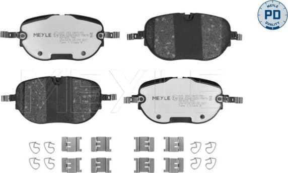 Brake Pad Set, disc brake MEYLE-PD: Advanced performance and design. 025 264 0815/PD