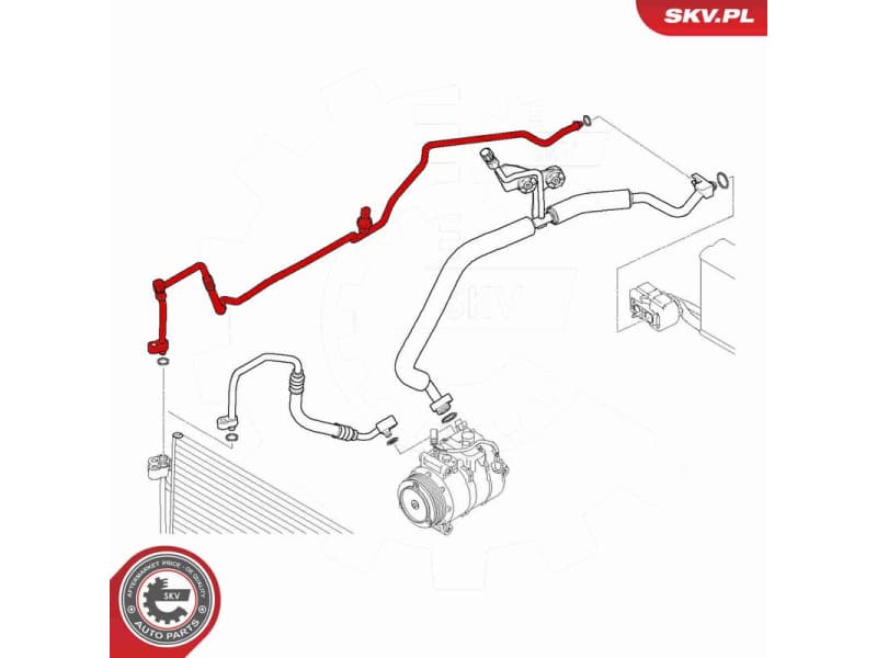 High-pressure Line, air conditioning 87SKV860 - image 7