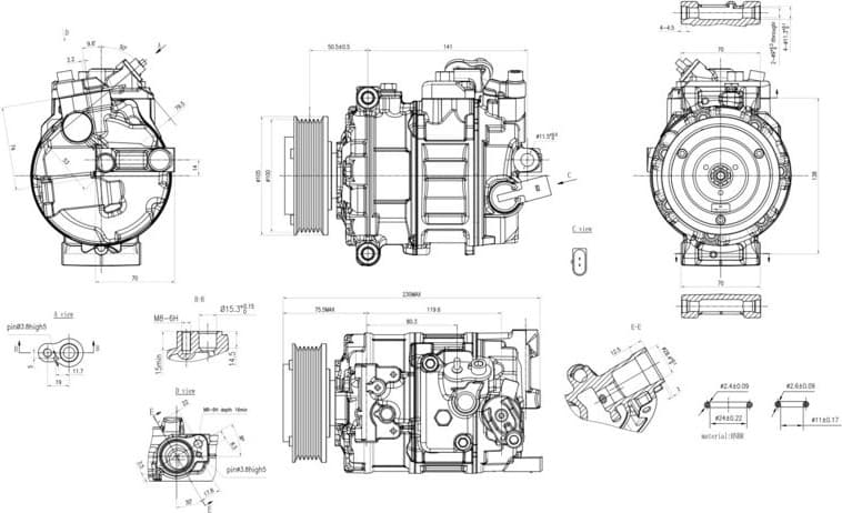 Compressor, air conditioning >>> Easy2Fit <<< 8FK 366 200-961 - image 6