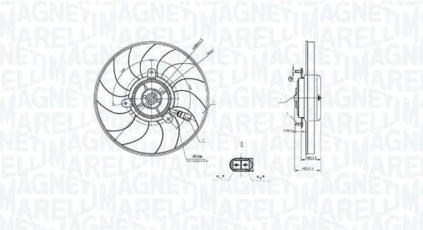 Fan, engine cooling 069422909010