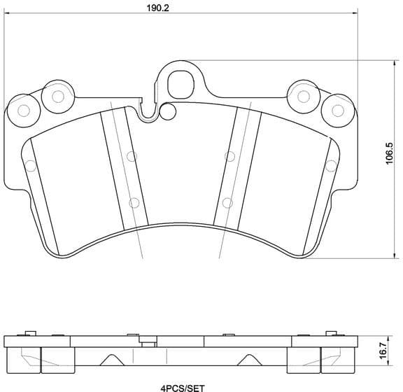 Brake Pad Set, disc brake XTRA LINE P 85 065X
