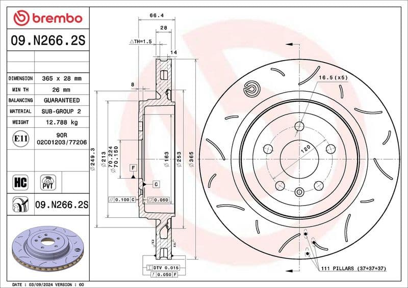 Brake Disc 09.N266.2S