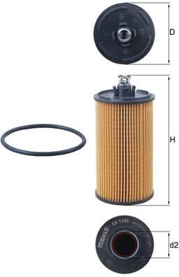 Filter oil OX1245D
