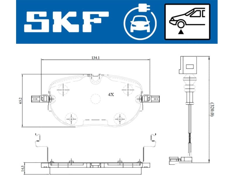 Brake Pad Set, disc brake VKBP 85011 EV - image 2