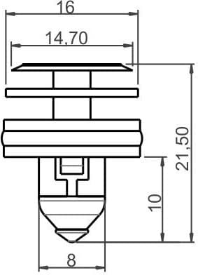 Clip, trim/protection strip 10-40109.5 - image 2