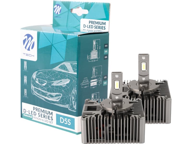 M-TECH LED Bulbs LZXD5S 35W to 8400/set Liumen 6000K PK32D-7 4X1