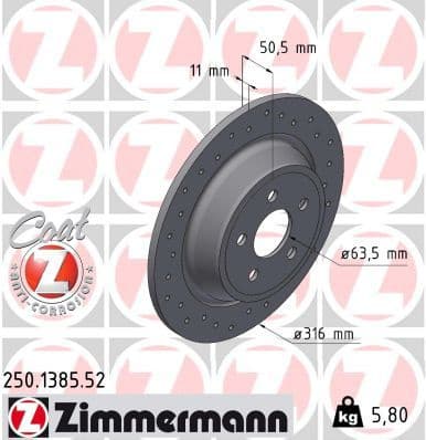 Brake Disc SPORT BRAKE DISC Z 250.1385.52