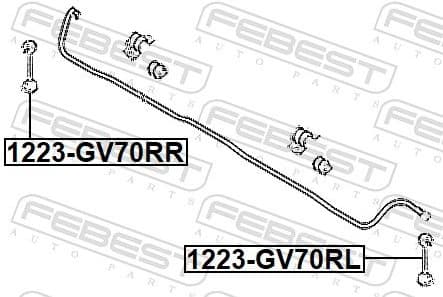 Link/Coupling Rod, stabiliser bar 1223-JK1RR - image 2