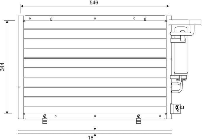 Condenser, air conditioning 822693