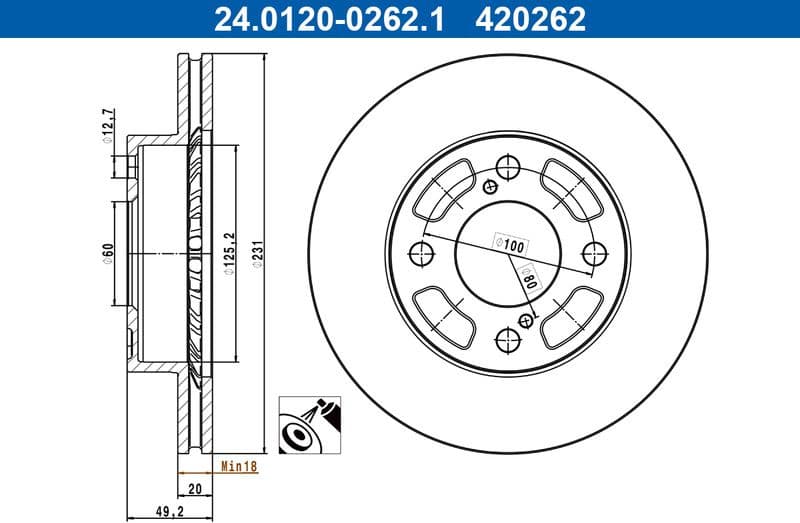Brake Disc 24.0120-0262.1