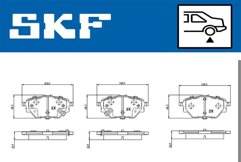 Brake Pad Set, disc brake VKBP 91356 A - image 2