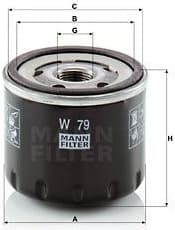 Filter oil W79