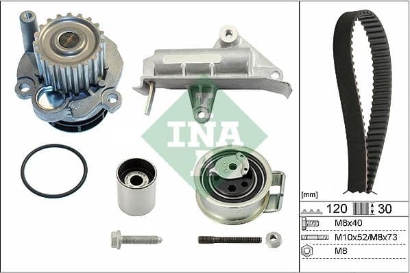 Water Pump & Timing Belt Kit 530017730