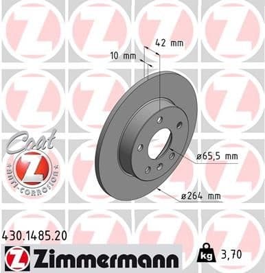 Brake Disc COAT Z 430.1485.20