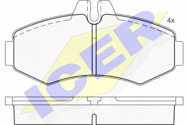 Brake pads front 141288 - image 2