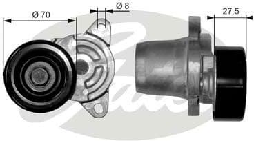 Belt Tensioner, V-ribbed belt DriveAlign™ T38454