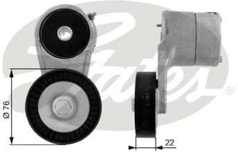 Belt Tensioner, V-ribbed belt DriveAlign™ T38212