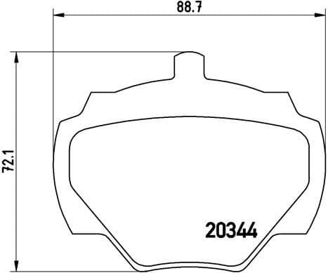 Brake Pad Set, disc brake PRIME LINE P44001