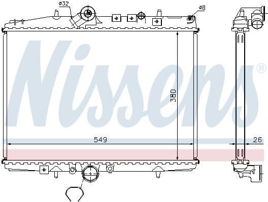Radiator, engine cooling ** FIRST FIT ** 61294A