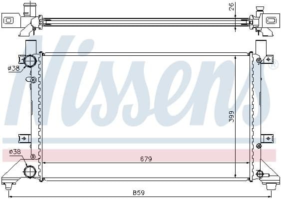 Radiator, engine cooling 65231A