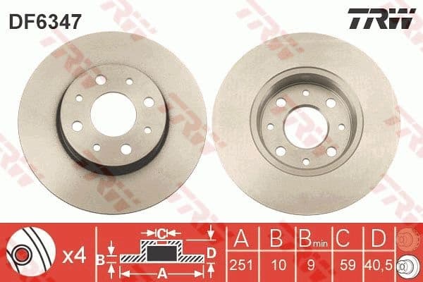 Brake Disc DF6347