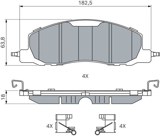 Brake Pad Set, disc brake 0 986 460 274 - image 5
