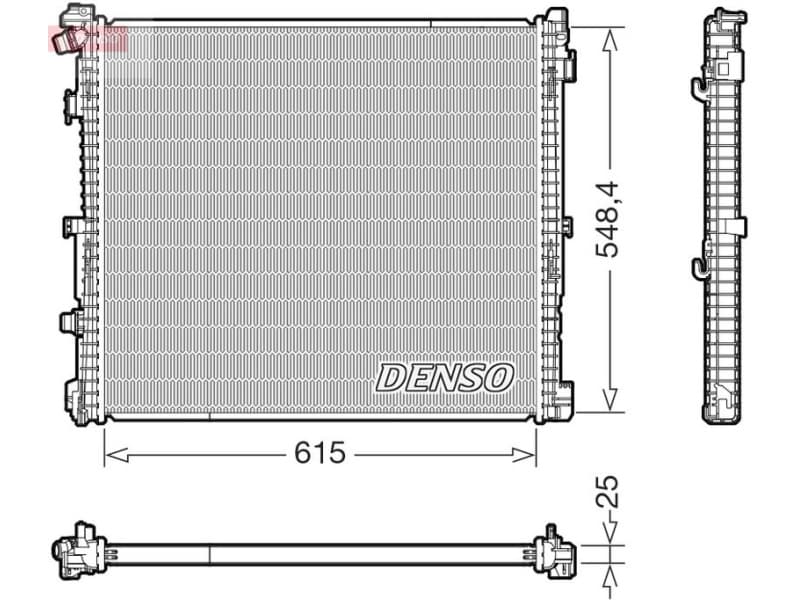 Radiator, engine cooling DRM05018
