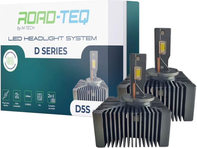 ROAD-TECH by M-TECH LED Bulbs LZND5S 35W to 6800/set Liumen 6000K PK32D-7 4X1