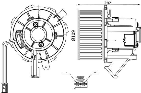 Interior Blower AB 183 000S