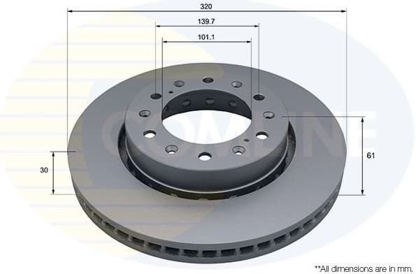 Brake Disc COATED ADC5344V