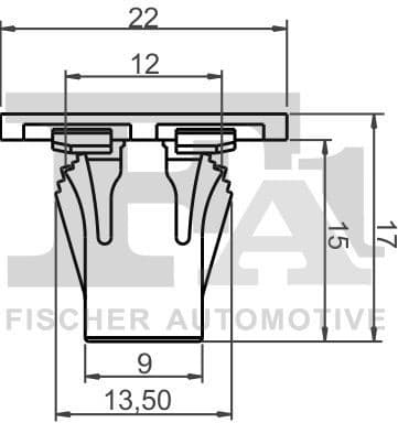 Clip, trim/protection strip 10-40110.5 - image 2