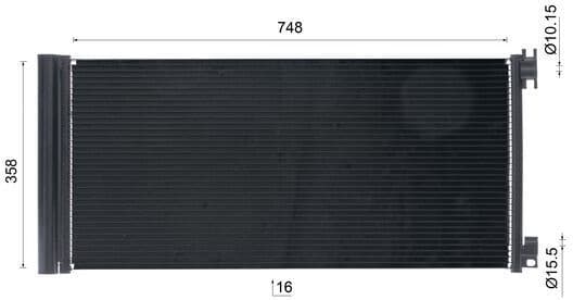 Condenser, air conditioning BEHR AC 945 000S - image 10