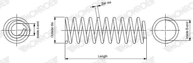 Suspension Spring MONROE SPRINGS SP4862 - image 2