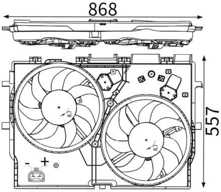 Fan, engine cooling CFF 229 000S