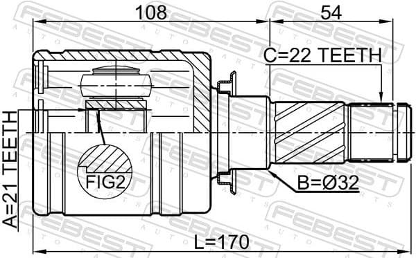 Joint Kit, drive shaft 0811-G11 - image 2