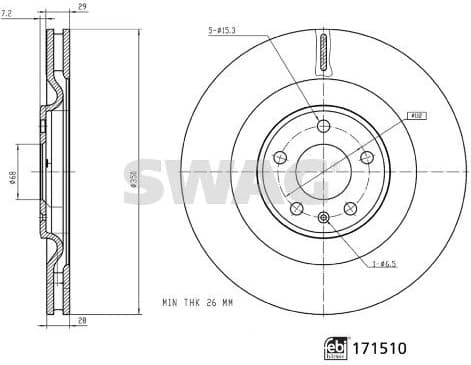 Brake Disc 33 10 0930 - image 3