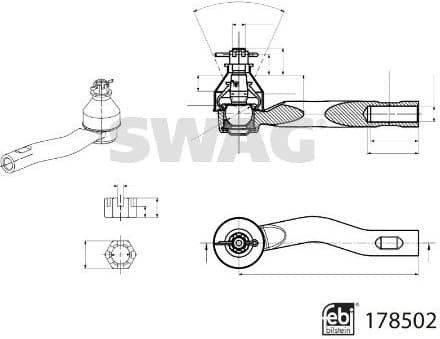 Tie Rod End 33 10 7000 - image 2