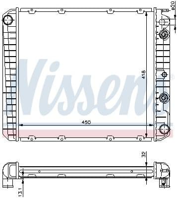 Radiator, engine cooling 65544A - image 6