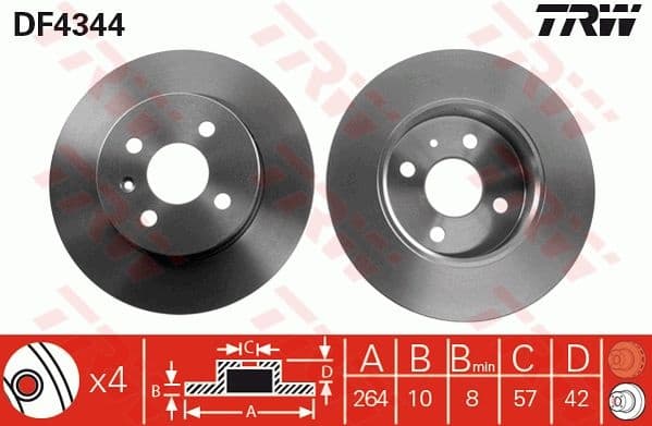 Brake Disc DF4344