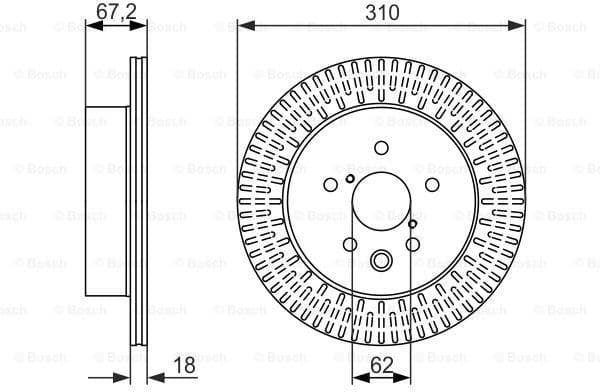 Brake Disc 0986479615 - image 2