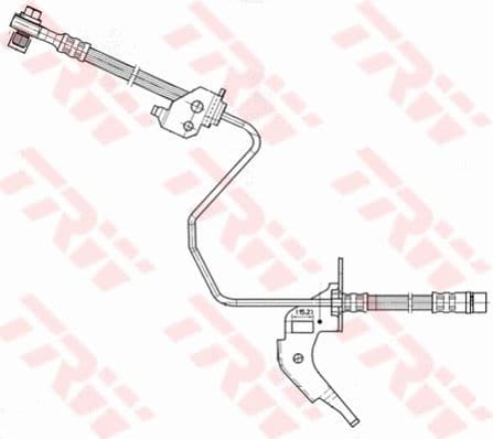 Brake hose rear PHD566
