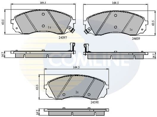 Brake pads front CBP31782