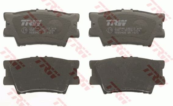 Brake pads rear, Top Quality GDB3426 - image 2